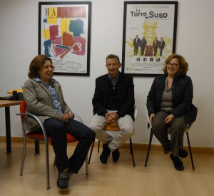 Inés Prada, Jean-F Caron y Olga Álvarez