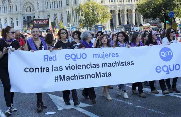 Imagen de la marcha estatal contra las violencias machistas
